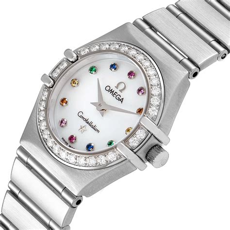 omega constellation iris replica|Omega Constellation Ladies Quartz 23mm Iris Rainbow MOP.